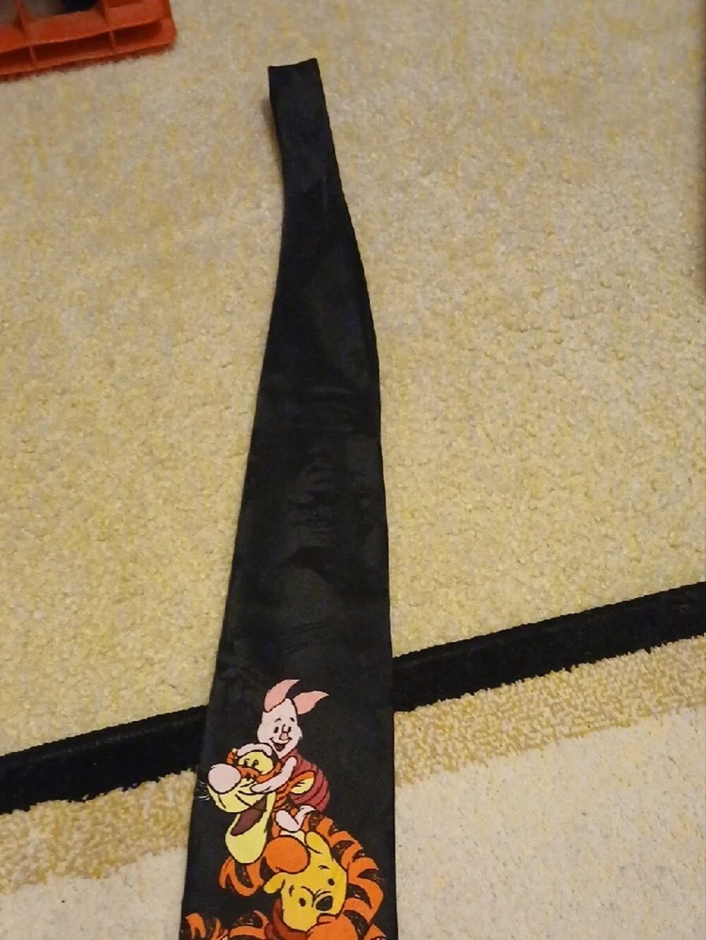 Disney Winnie the Pooh Stack Tie with Blue, Yellow, Orange, Pink, Black